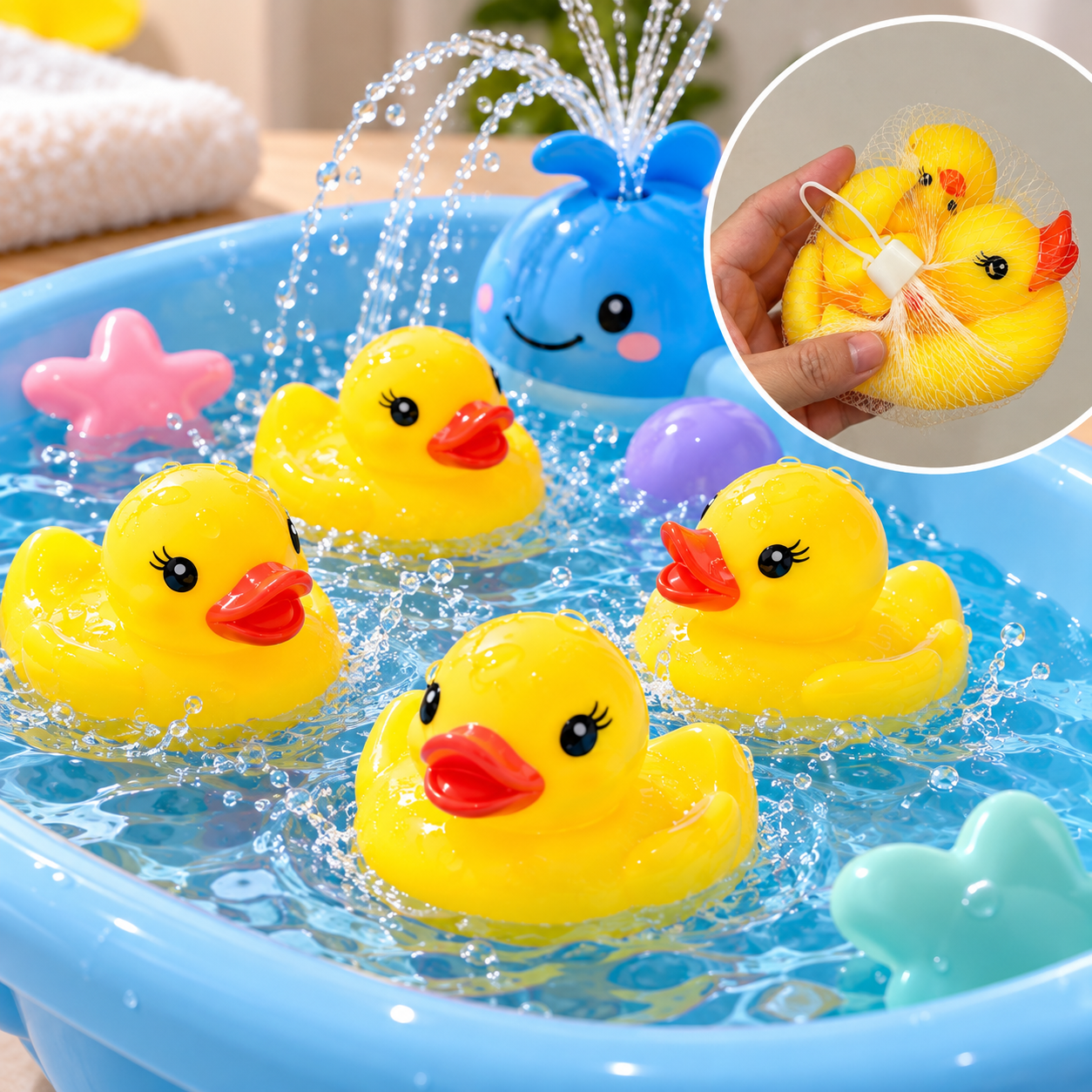 Set patitos para agua